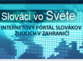 Portál Slovákov žijúcich v zahraničí